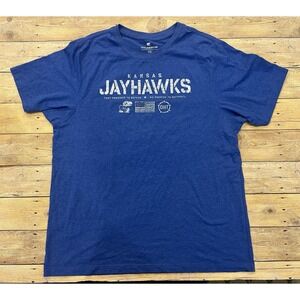 Men's 2XL Colosseum Kansas Jayhawks OHT Military Appreciation Flag 2.0 T-Shirt